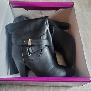 Rampage black high knee boots!